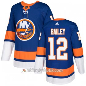 Män Ishockey New York Islanders Tröja Josh Bailey 12 Adidas 2017-2018 Royal Authentic